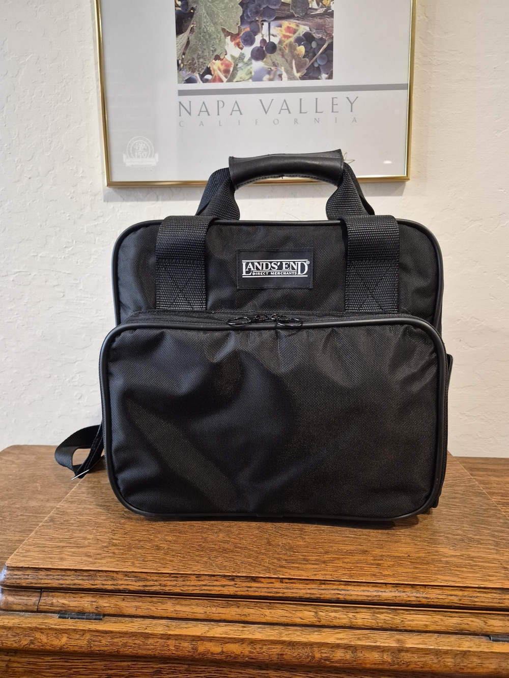 Vintage Lands End Lighthouse Bag Briefcase Laptop Carry-On